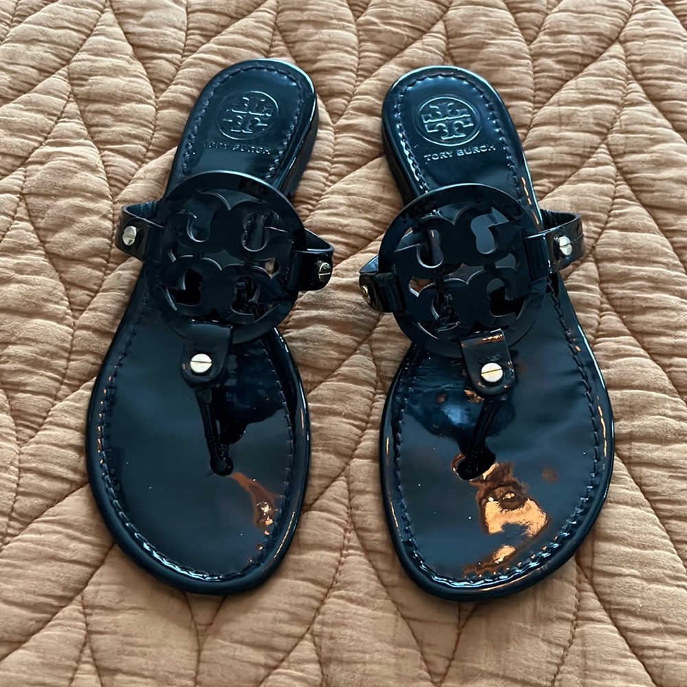 Black Tory Burch miller sandals